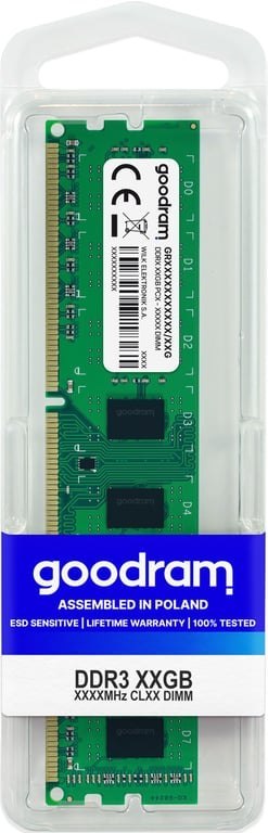 Goodram GR1333D364L9/8G moduł pamięci 8 GB 1 x 8 GB DDR3 1333 MHz