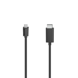 Hama 00200717 adapter kablowy 1,5 m USB Type-C DisplayPort Czarny