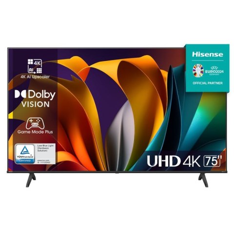 Hisense 75A6N Telewizor 190,5 cm (75") 4K Ultra HD Smart TV Wi-Fi Czarny 350 cd/m²