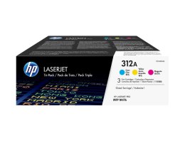 HP Wkład Tri-Pack LaserJet 312A z błękitnym tonerem