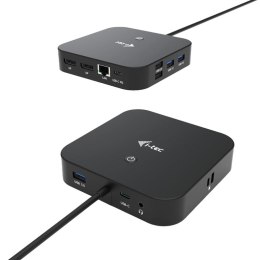 I-tec C31DUALDPDOCKPD stacja dokująca Przewodowa USB 3.2 Gen 1 (3.1 Gen 1) Type-C Czarny