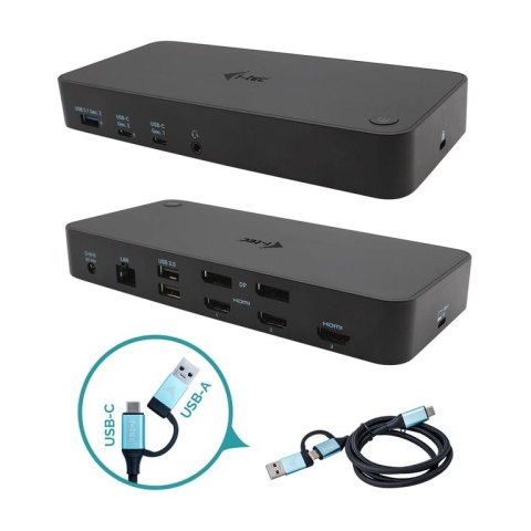 I-tec CATRIPLEDOCKPDPRO stacja dokująca Przewodowa USB 3.2 Gen 1 (3.1 Gen 1) Type-C Czarny