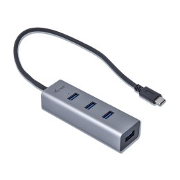 I-tec Metal C31HUBMETAL403 huby i koncentratory USB 3.2 Gen 1 (3.1 Gen 1) Type-C 5000 Mbit/s Szary