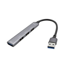 I-tec Metal U3HUBMETALMINI4 huby i koncentratory USB 3.2 Gen 1 (3.1 Gen 1) Type-A Metaliczny