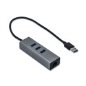 I-tec Metal U3METALG3HUB huby i koncentratory USB 3.2 Gen 1 (3.1 Gen 1) Type-A 5000 Mbit/s Szary