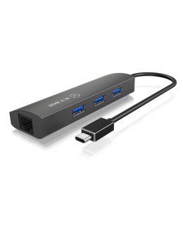 ICY BOX IB-HUB1406-C USB 3.2 Gen 1 (3.1 Gen 1) Type-C Antracyt