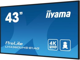 Iiyama LH4360UHS-B1AG signage display Cyfrowa tablica A 108 cm (42.5