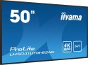 Iiyama LH5041UHS-B2AG signage display Płaski panel Digital Signage 127 cm (50") LCD 500 cd/m² 4K Ultra HD Czarny 24/7