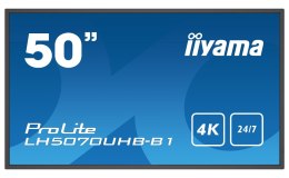 Iiyama LH5070UHB-B1 signage display Płaski panel Digital Signage 125,7 cm (49.5