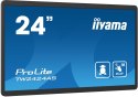 Iiyama TW2424AS-B1 signage display Płaski panel Digital Signage 60,5 cm (23.8") Wi-Fi 250 cd/m² 4K Ultra HD Czarny Ekran dotykow