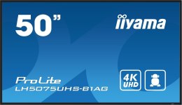 Iiyama LH5075UHS-B1AG signage display Płaski panel Digital Signage 125,7 cm (49.5