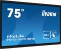 Iiyama PROLITE TE7514MIS-B2AG Płaski panel Digital Signage 190,5 cm (75") LCD Wi-Fi 435 cd/m² 4K Ultra HD Czarny Ekran dotykowy 