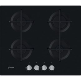 Indesit ING 61T/BK płyta kuchenna Czarny Wbudowany 59 cm Gaz 4 stref(y)