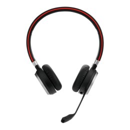 Jabra Evolve 65 MS Stereo Zestaw słuchawkowy Przewodowy i Bezprzewodowy Opaska na głowę Biuro/centrum telefoniczne Micro-USB Blu