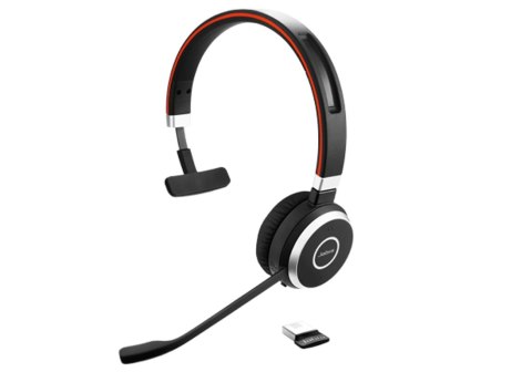 Jabra Evolve 65 Zestaw słuchawkowy Przewodowy i Bezprzewodowy Opaska na głowę Połączenia/muzyka Micro-USB Bluetooth Czarny