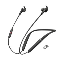 Jabra Evolve 65e MS & Link 370 Zestaw słuchawkowy Bezprzewodowy Opaska na szyję Biuro/centrum telefoniczne Micro-USB Bluetooth C