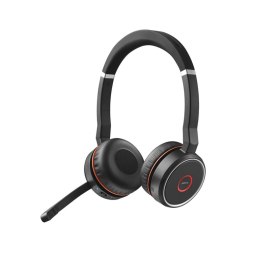 Jabra Evolve 75 Zestaw słuchawkowy Przewodowy i Bezprzewodowy Opaska na głowę Połączenia/muzyka Bluetooth Czarny