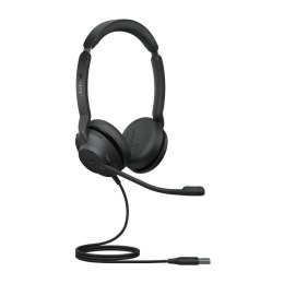 Jabra Evolve2 30, MS Stereo Zestaw słuchawkowy Przewodowa Opaska na głowę Biuro/centrum telefoniczne USB Typu-A Czarny