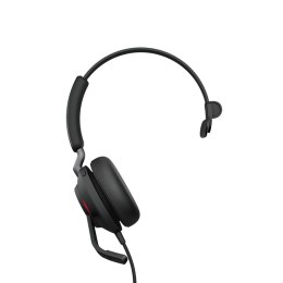 Jabra Evolve2 40, MS Mono Zestaw słuchawkowy Przewodowa Opaska na głowę Biuro/centrum telefoniczne USB Type-C Czarny