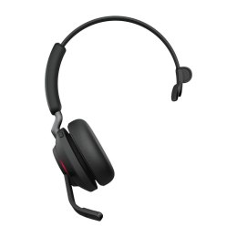 Jabra Evolve2 65, MS Mono Zestaw słuchawkowy Bezprzewodowy Opaska na głowę Biuro/centrum telefoniczne USB Type-C Bluetooth Czarn