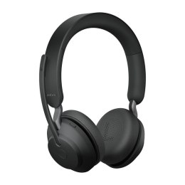 Jabra Evolve2 65, UC Stereo Zestaw słuchawkowy Bezprzewodowy Opaska na głowę Biuro/centrum telefoniczne USB Typu-A Bluetooth Cza