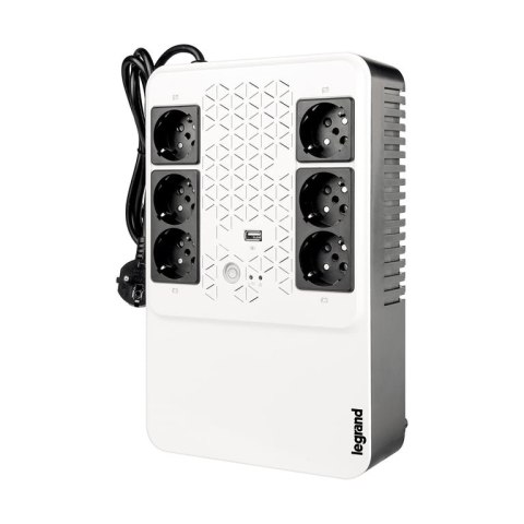 Legrand Keor ASI MULTIPLUG 800 FR Technologia line-interactive 0,8 kVA 480 W 6 x gniazdo sieciowe