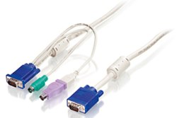 LevelOne ACC-2103 kabel KVM Biały 5 m