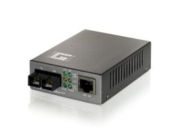 LevelOne FVT-0104TXFC konwerter sieciowy 100 Mbit/s Pojedynczy Czarny