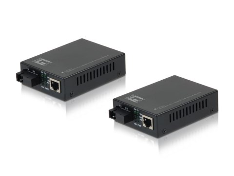 LevelOne FVT-2202 konwerter sieciowy 100 Mbit/s Czarny