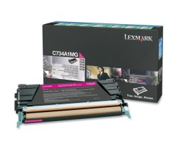 Lexmark C734A1MG kaseta z tonerem 1 szt. Oryginalny Purpurowy