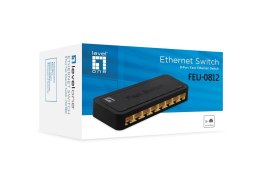 LevelOne FEU-0812 łącza sieciowe Nie zarządzany Fast Ethernet (10/100) Czarny