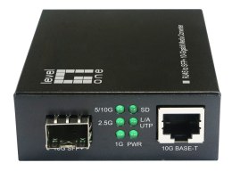 LevelOne GVT-2051 konwerter sieciowy 10000 Mbit/s Czarny