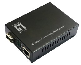 LevelOne GVT-2051 konwerter sieciowy 10000 Mbit/s Czarny