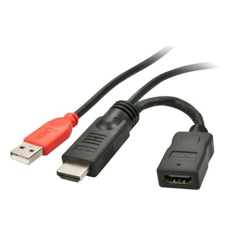 Lindy 41080 zewnętrzna karta graficzna usb Czarny, Czerwony