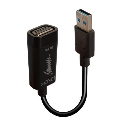 Lindy 43172 zewnętrzna karta graficzna usb Czarny