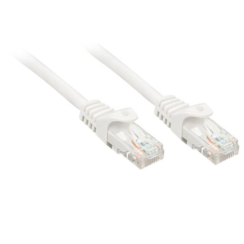 Lindy Rj45/Rj45 Cat6 0.5m kabel sieciowy Biały 0,5 m U/UTP (UTP)