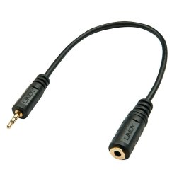 Lindy 35698 kabel audio 0,2 m 2.5mm 3.5mm Czarny