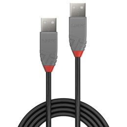 Lindy 36694 kabel USB 3 m USB 2.0 USB A Czarny, Szary