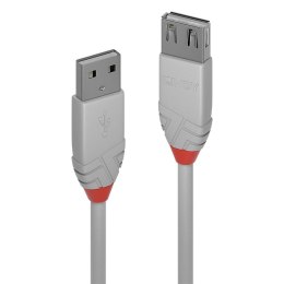 Lindy 36714 kabel USB 3 m USB 2.0 USB A Szary