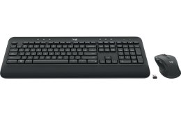 Logitech Advanced MK545 klawiatura Dołączona myszka Biuro RF Wireless QWERTY Amerykański międzynarodowy Czarny