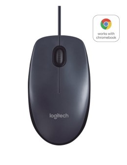 Logitech B100 myszka Biuro Oburęczny USB Typu-A Optyczny 800 DPI