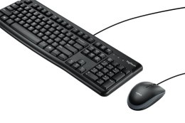 Logitech Desktop MK120 klawiatura Dołączona myszka Biuro USB QWERTY Amerykański międzynarodowy Czarny