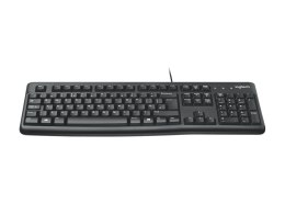 Logitech K120 Corded Keyboard klawiatura USB QWERTY Amerykański międzynarodowy Czarny