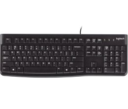 Logitech K120 Corded Keyboard klawiatura USB QWERTY British English Czarny