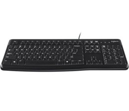 Logitech K120 Corded Keyboard klawiatura USB QWERTY British English Czarny