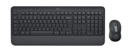 Logitech Signature MK650 Combo For Business klawiatura Dołączona myszka Bluetooth QWERTZ Niemiecki Grafitowy