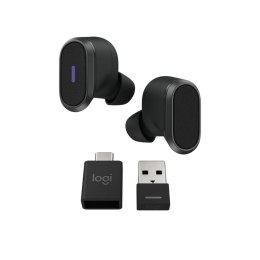 Logitech Zone Zestaw słuchawkowy True Wireless Stereo (TWS) Douszny Połączenia/muzyka Bluetooth Grafitowy