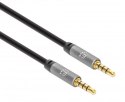 Manhattan 355995 kabel audio 2 m 3.5mm Czarny, Srebrny