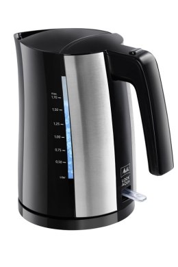 Melitta Look Aqua czajnik elektryczny 1,7 l 2400 W Czarny, Stal nierdzewna