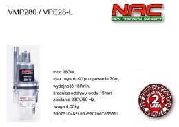 NAC POMPA MEMBRANOWA 280W VPE28-L